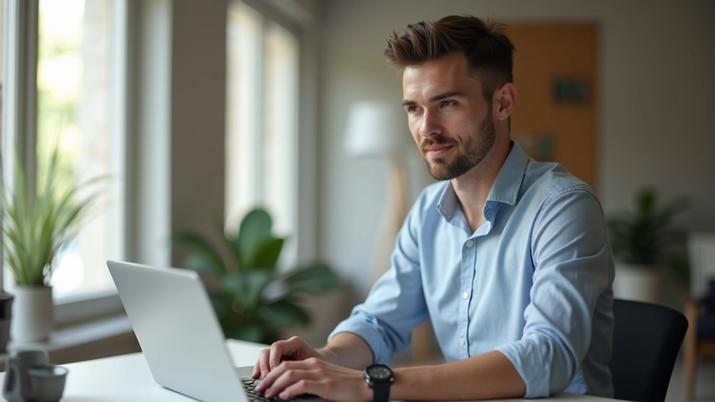Personne travaillant sur un ordinateur portable avec des graphiques de revenus affichés à l'écran