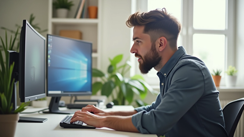 Personne assise à un bureau avec plusieurs écrans affichant des tableaux de bord de revenus en ligne